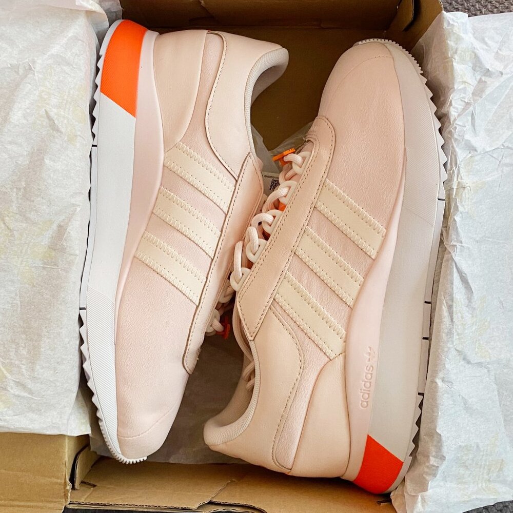 NIB Women's Adidas SL Andridge Sneakers Pink Tint/Orange Size 9